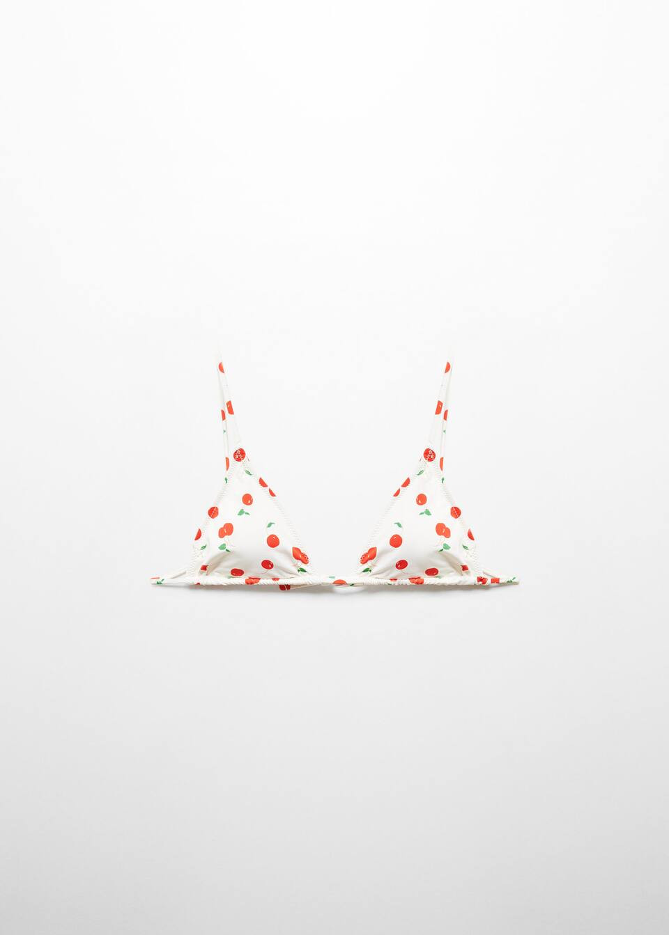 Cherry bikini top -  Women | Mango United Kingdom | MANGO (UK)