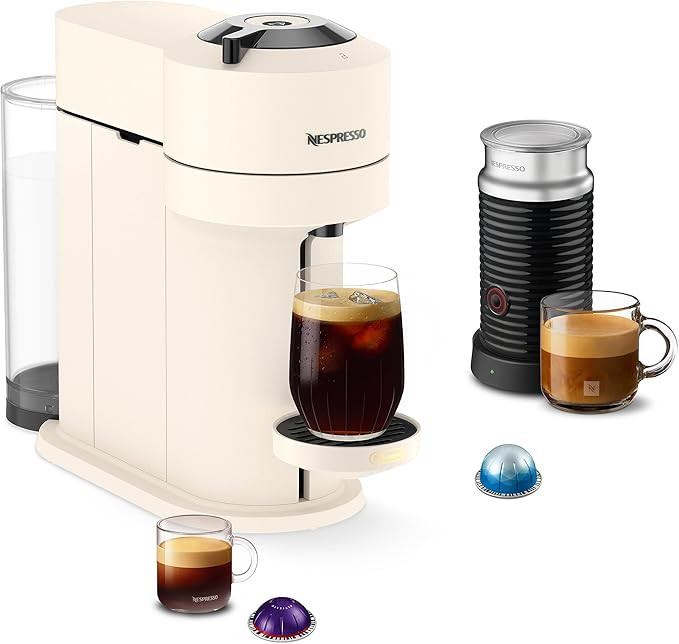 Nespresso Vertuo Next Premium Coffee and Espresso Maker by Breville with Aeroccino Milk Frother, ... | Amazon (US)
