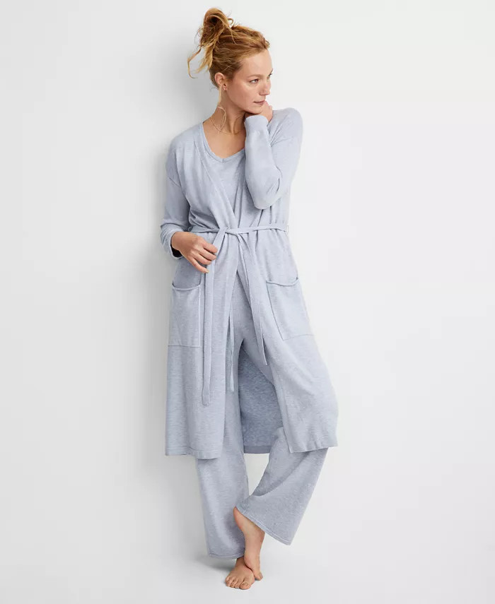 State of Day Women's Long Sweater Knit Layering Robe, Created for Macy's - Macy's | Macy's