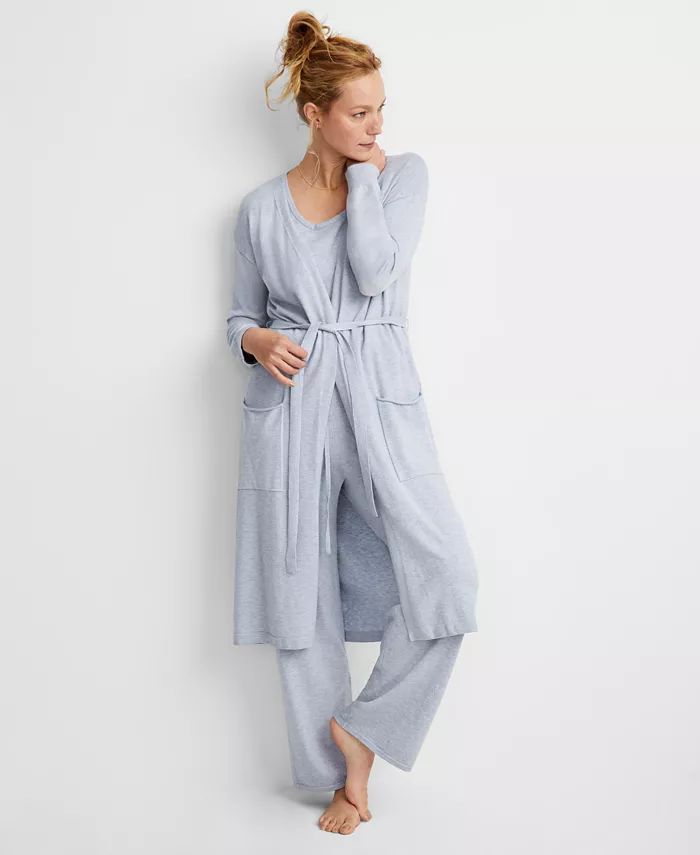 Women's Long Sweater Knit Layering Robe, Created for Macy's | Macy's