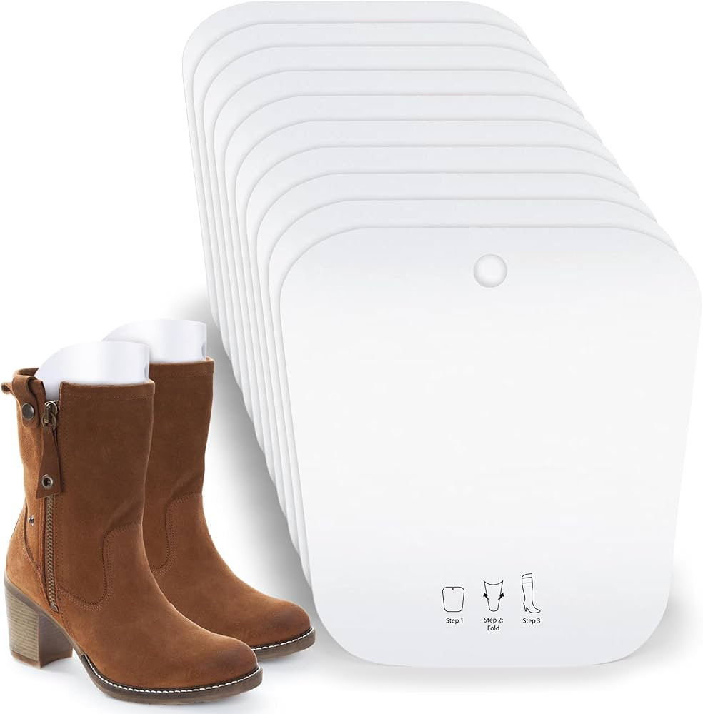 10 Pieces (5 Pairs) 10 Inch Clear Boot Shaper Form Inserts for Women And Men. Stand Up Shape Hold... | Amazon (US)