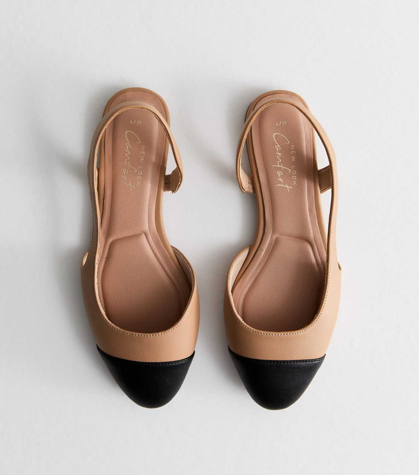 Camel Contrast Toe Cap Slingback Shoes
						
						Add to Saved Items
						Remove from Saved It... | New Look (UK)