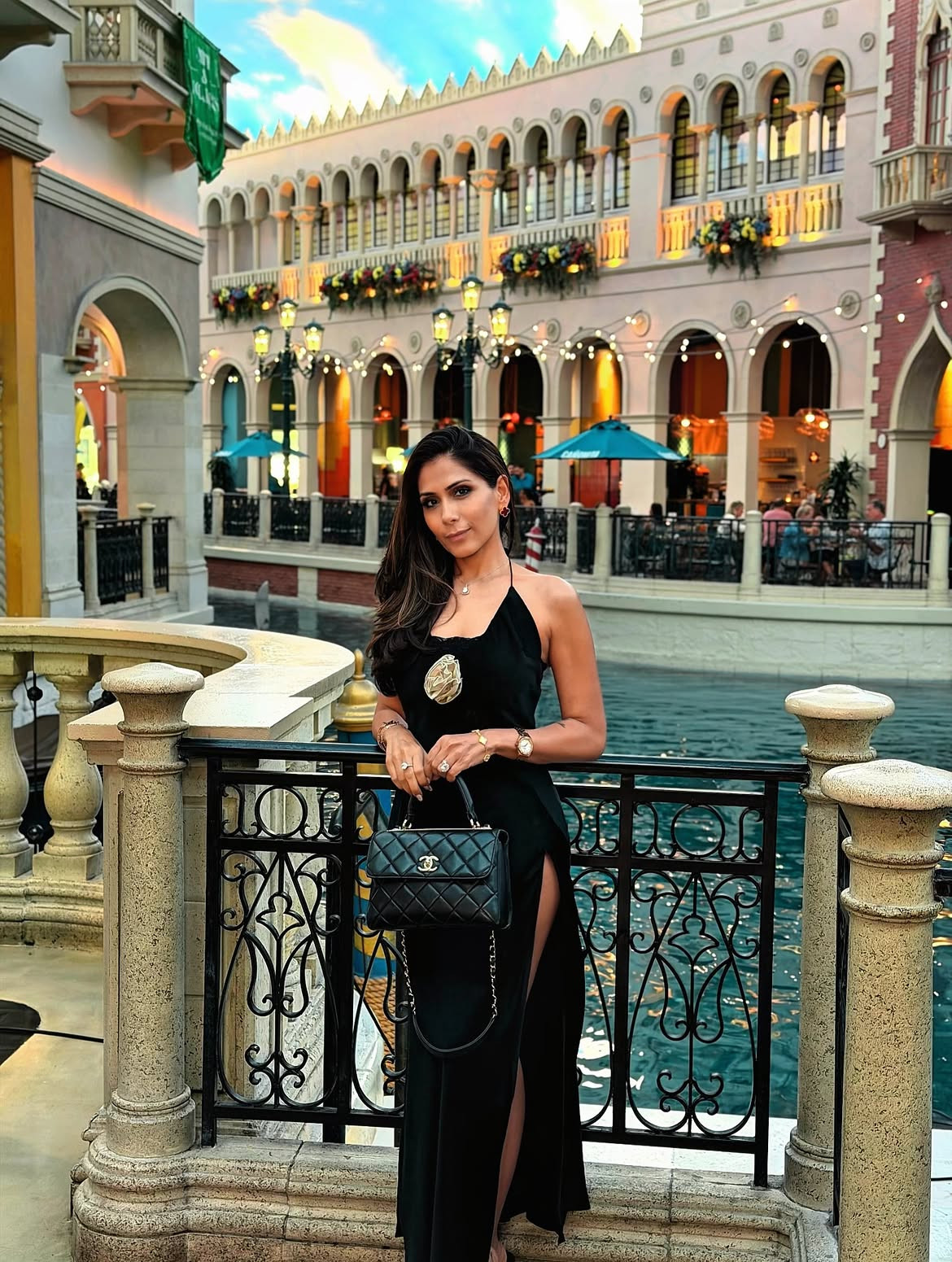 A polished, effortless look from head to toe 🖤 From the perfect dress and YSL sandals to a classic Chanel bag, finished with glowing skin, soft lips, a fresh flush of blush, and defined eyes — every detail coming together for that timeless, elevated beauty-meets-fashion moment. ✨ 

 #LTKvlog #LTKSeasonal #LTKTravel