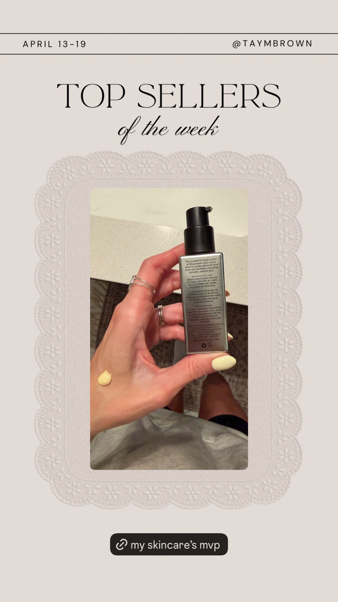 A noticeable difference in my skin texture when I started this retinol. I started 1x every few days to every other day. I just use 1 pump (shown on my hand)! Amazing stuff and on sale during the Sephora sale!

#LTKBeauty #LTKSaleAlert #LTKOver40