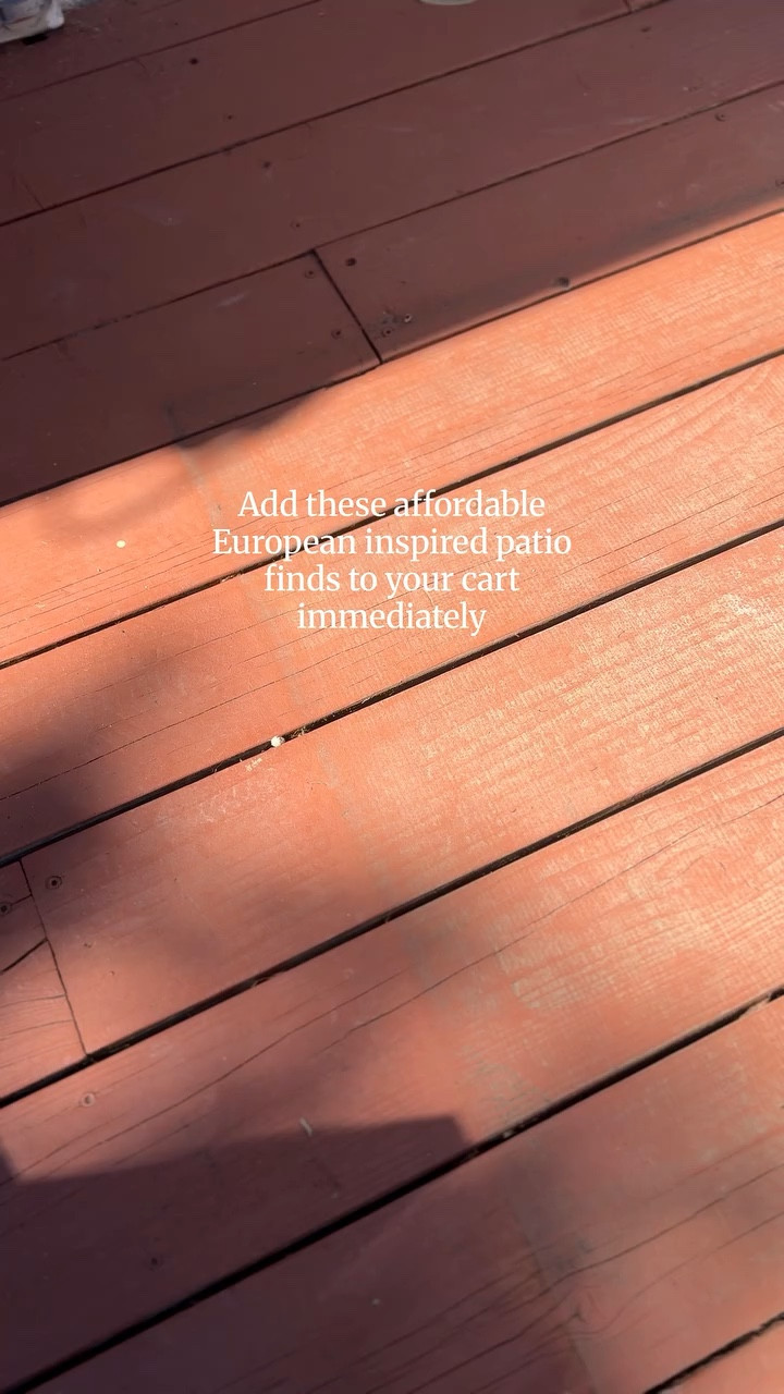 Add these cozy and affordable European-inspired patio finds to your cart immediately for that relaxed, sun-drenched European outdoor vibe - no passport needed.

Save for your spring patio refresh and follow for more cozy outdoor living ideas.