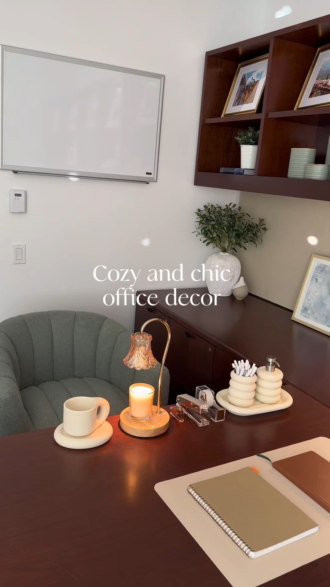 Office decor for a chic and cozy office. 

Office chair, lamps, cozy lighting, office space, workspace, interior design. 

#LTKHome #LTKStyleTip #LTKFindsUnder100