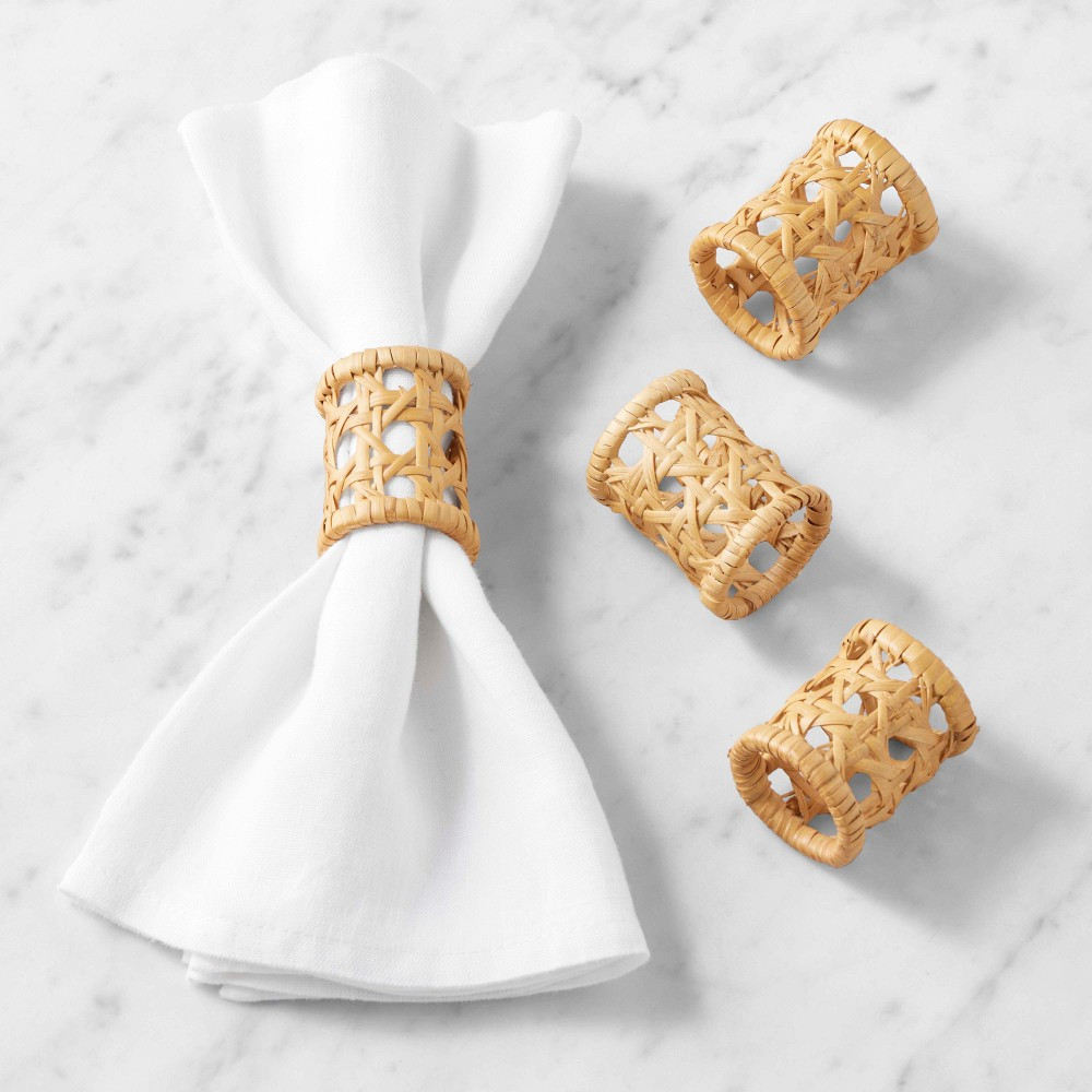 Cane Napkin Rings, Set of 4 | Williams-Sonoma