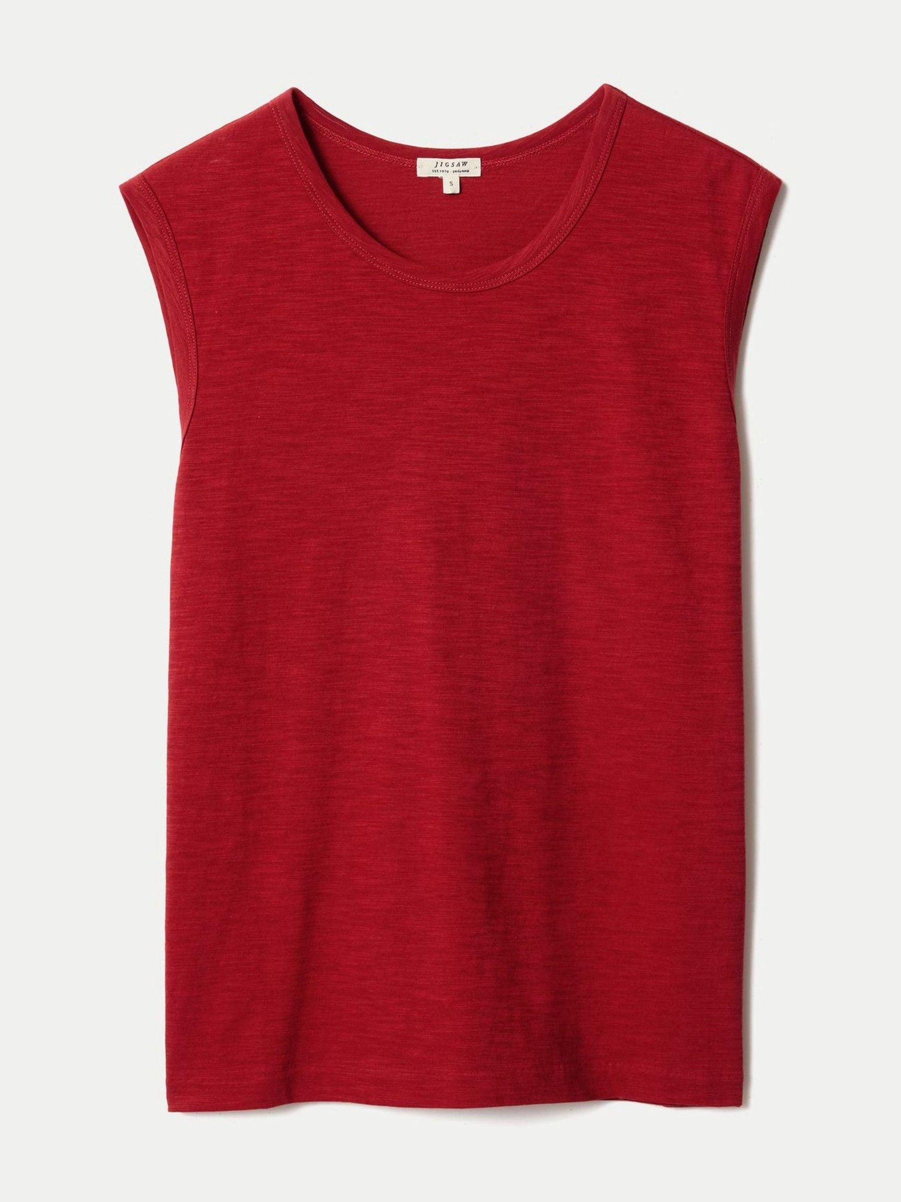 Jigsaw Jigsaw Red Cotton Scoop Slub Tank | Next AU