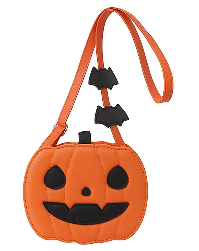 Halloween Pumpkin Purse Sling Bag Crossbody Bags for Women, PU Leather Pumpkin Shaped Crossbody S... | Amazon (US)