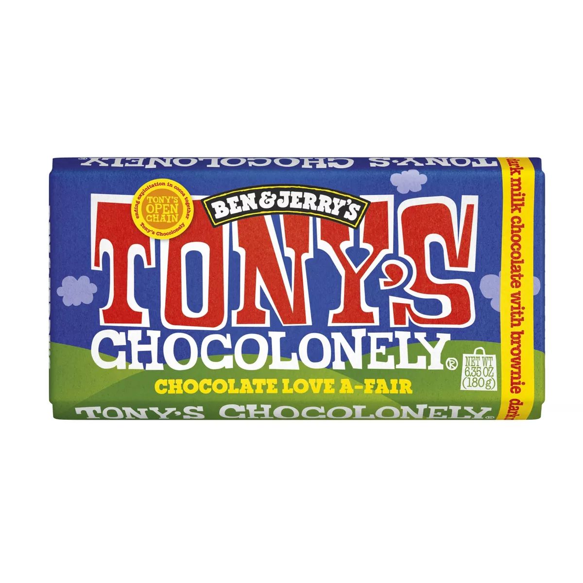 Tony's Chocolonely Dark Milk Chocolate with Brownie Bar -  6.35oz | Target