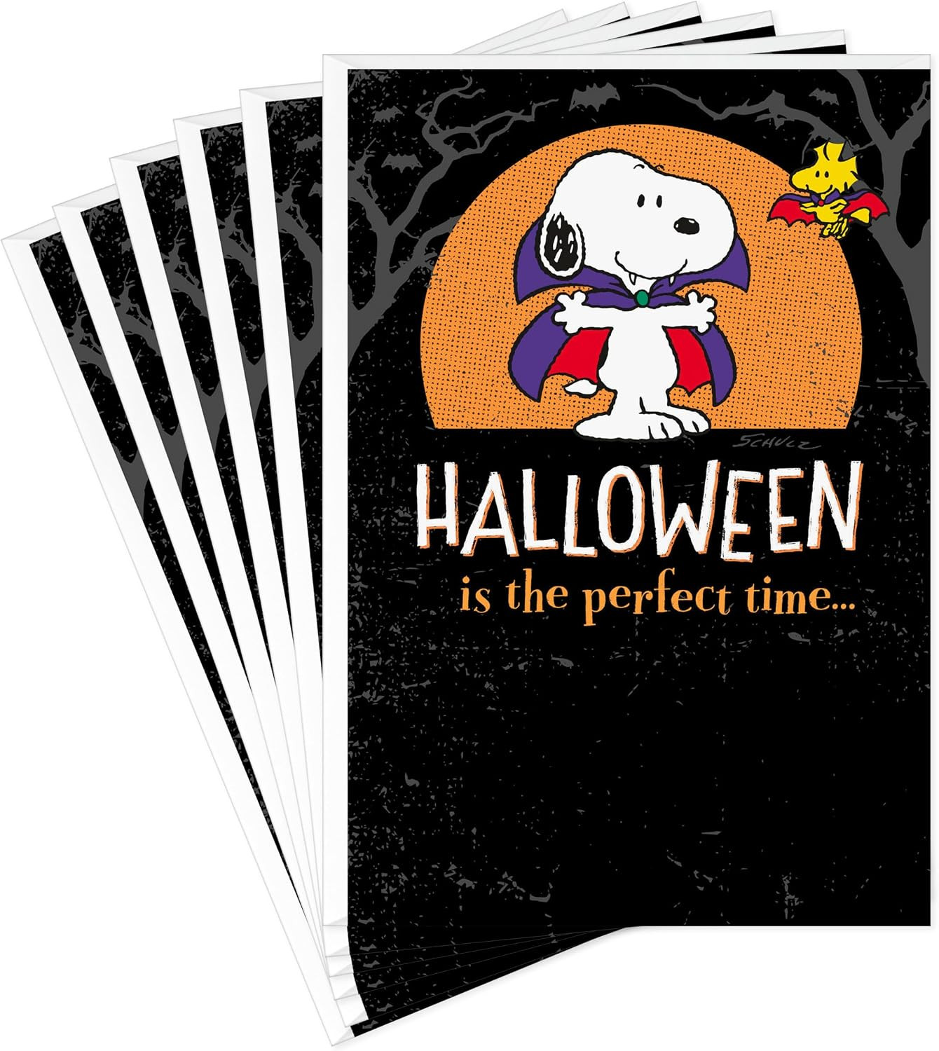 Hallmark Peanuts Halloween Cards, Vampire Snoopy and Woodstock (6 Cards with Envelopes) for Kids, Grandchildren, Friends, Family, Coworkers | Amazon (US)
