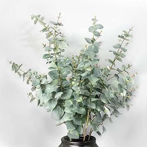 Artificial Eucalyptus Stem 26'' Long Faux Eucalyptuses Branch Real Touch Leaf Realistic for Weddi... | Amazon (US)