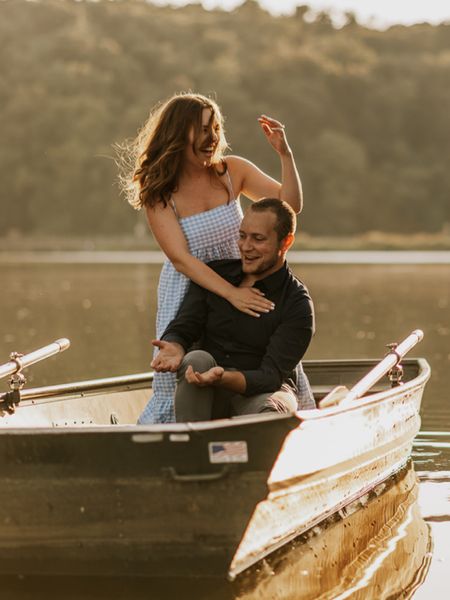 Blue gingham non traditional engagement shoot dress #engagement #engagementshoot #gingham 

#LTKtravel #LTKstyletip #LTKwedding