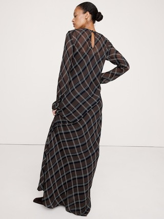 Bias-Cut Chiffon Maxi Dress | Banana Republic (US)