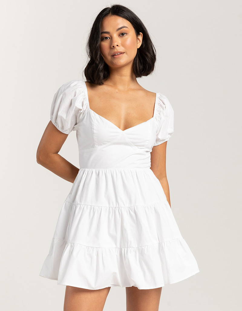DEE ELLY Puff Sleeve Womens Babydoll Dress | Tillys