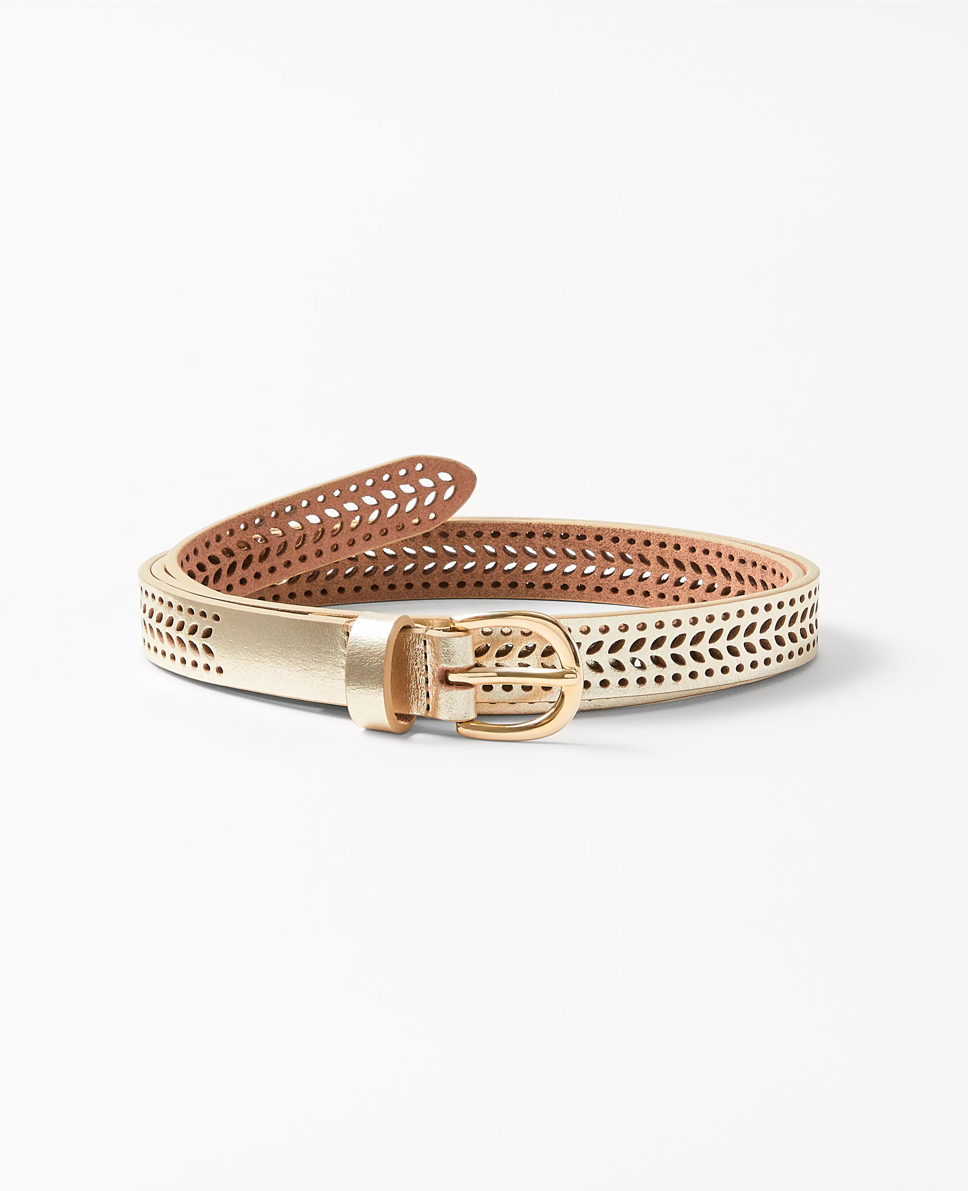 Perforated Leather Trouser Belt | Ann Taylor (US)