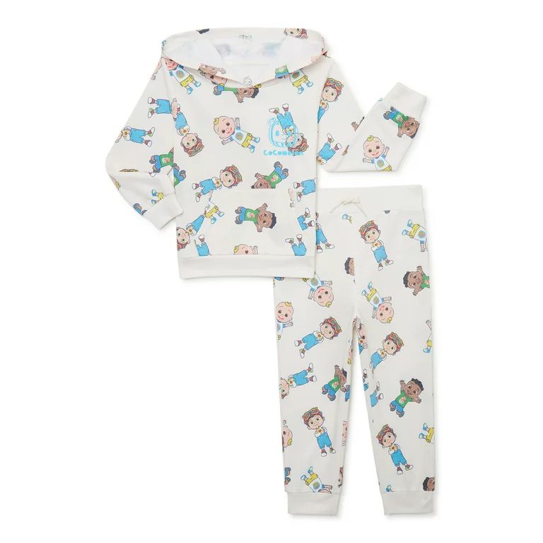 Cocomelon Baby and Toddler Boys Fleece Hoodie and Joggers, 2-Piece Outfit Set, Sizes 12M-5T | Walmart (US)