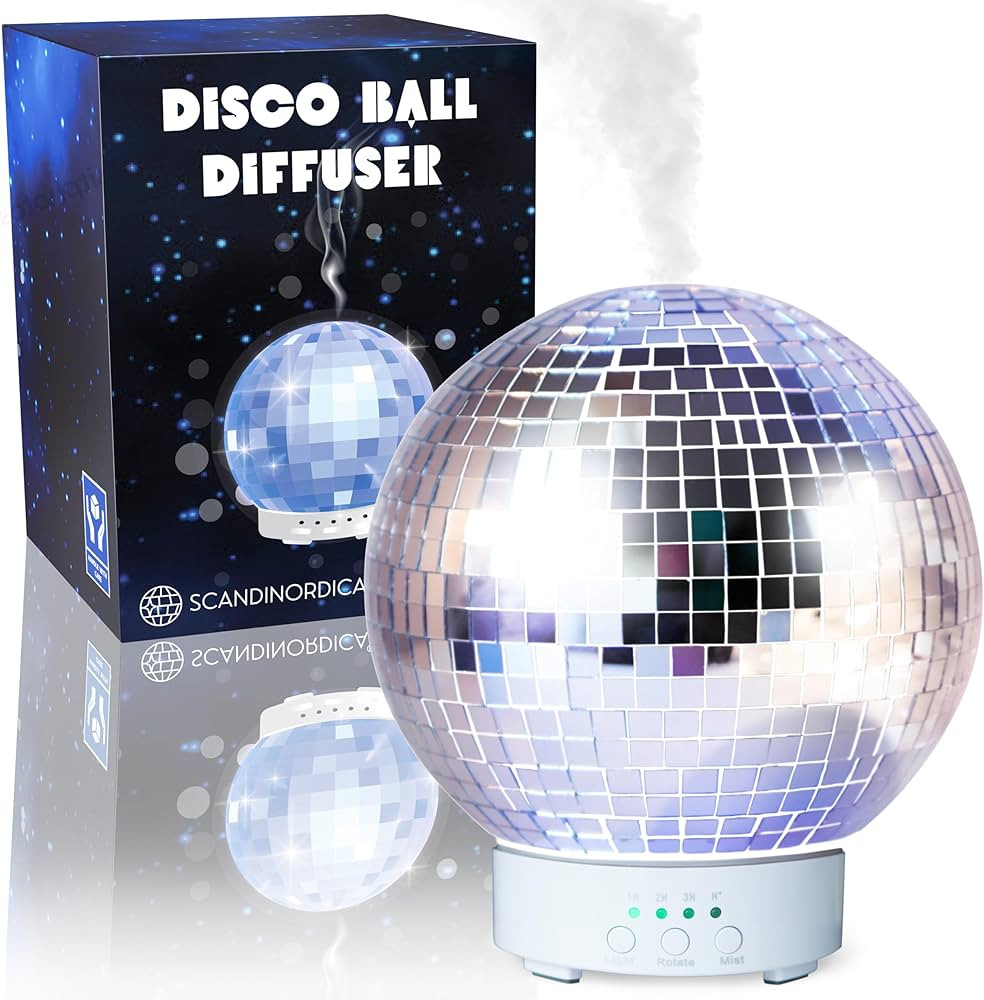 Disco Ball Diffuser Rotating - 300 ML Essential Oil Diffuser with Whisper Quiet Operation, 7 Colo... | Amazon (US)