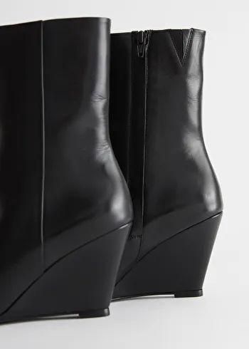 Leather Wedge Ankle Boots | & Other Stories US