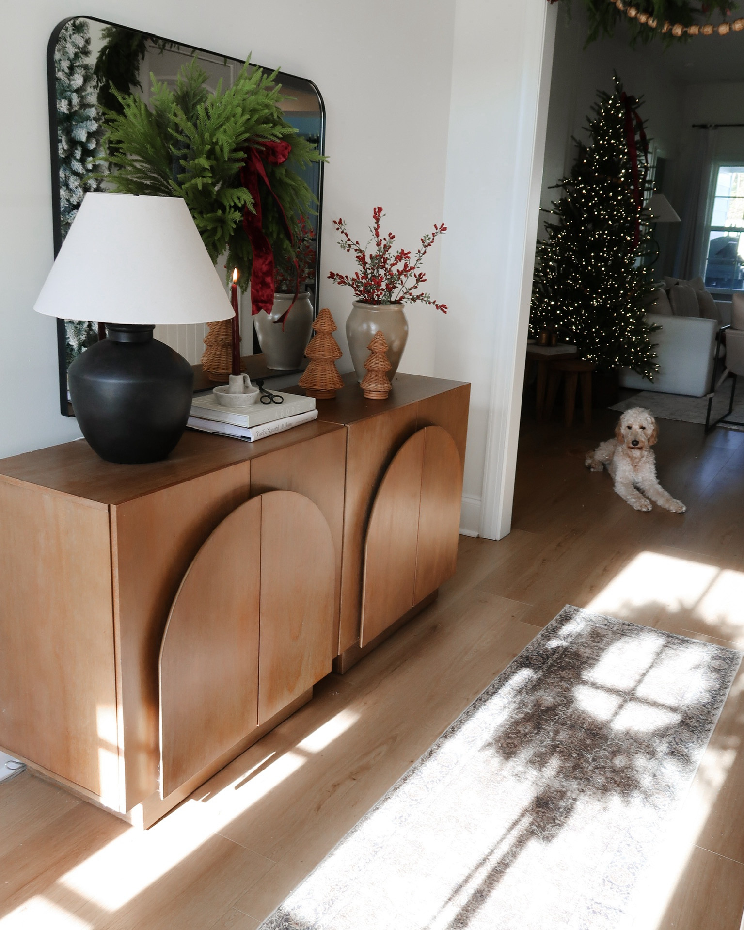 Christmas styled entryway!

Organic modern decor, organic modern home decor, Christmas decor, cozy Christmas decor, organic modern Christmas, Amazon, Target. 

#LTKHoliday #LTKHome #LTKSeasonal