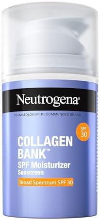 Neutrogena Collagen Bank Face Moisturizer with SPF 30 Sunscreen, Larger Size Anti-Aging Face & Ne... | Amazon (US)