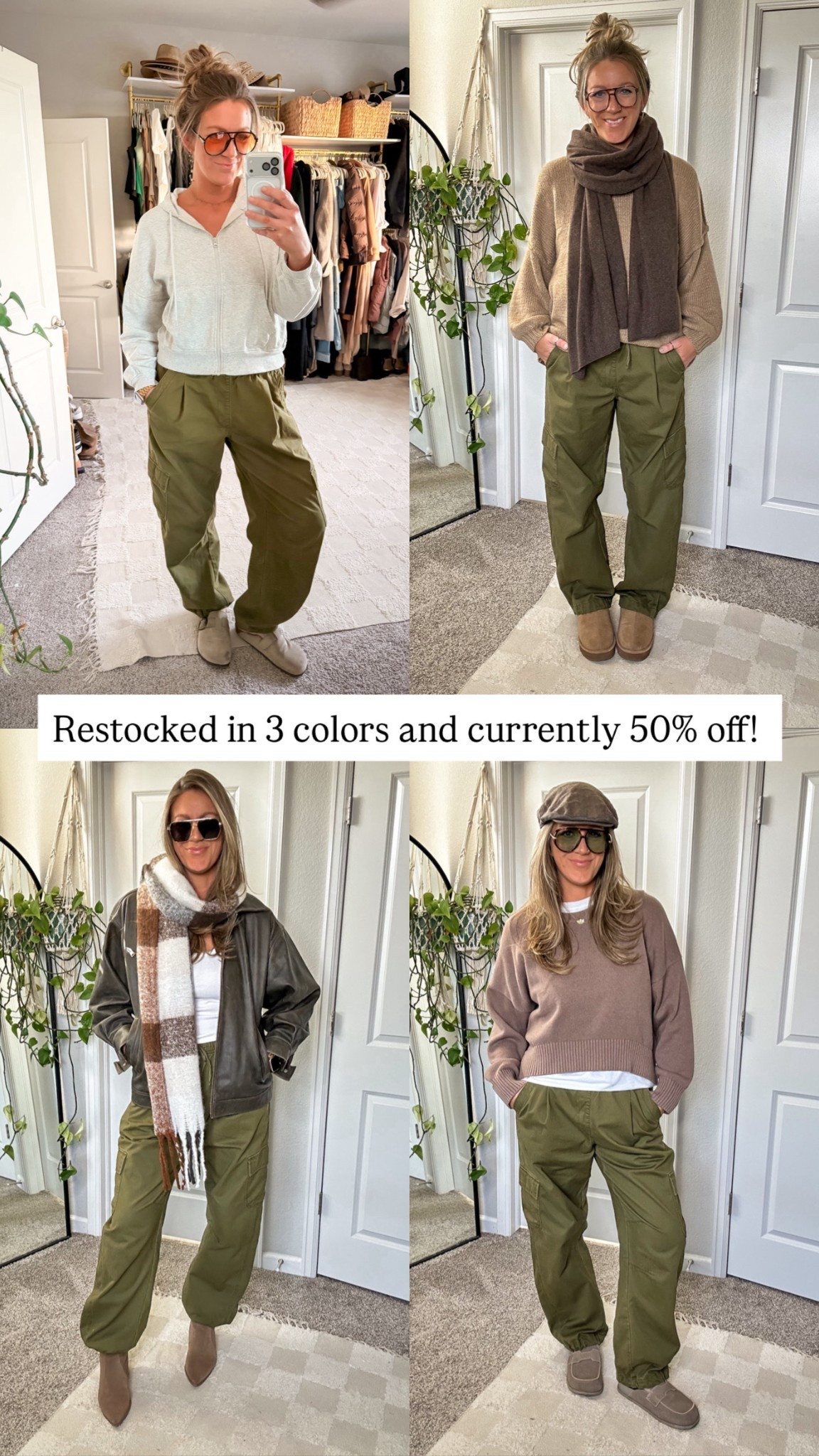Cargo pants have been restocked and currently 50% off! (US, 40% off in CA) wearing a medium tall, large sweaters and jacket, XL zip up hoodie 
🇨🇦 exclusive links saved as “similar items”

#LTKOver40 #LTKSaleAlert #LTKTall