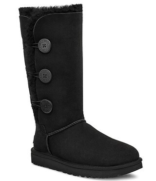 UGG Bailey Suede Button Triplet II Water-Repellent Cold Weather Tall Boots | Dillard's | Dillard's