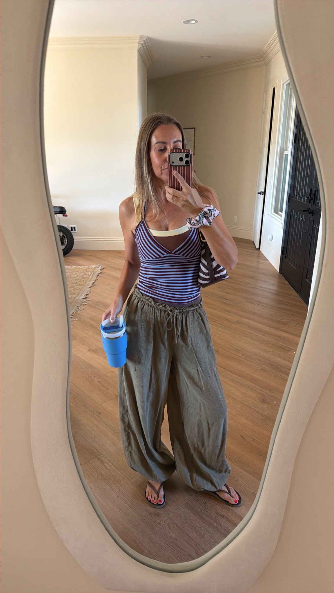 Pilates workout outfit
Striped top size xs
Bra top is part of a set- wearing xs
Balloon pants + bike shorts size xs

#LTKootd #LTKfitnessgoals #LTKActive