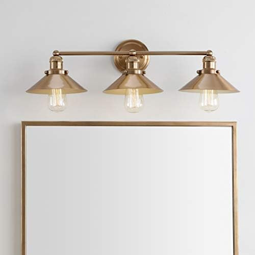 JONATHAN Y JYL7431A August 26.5" 3-Light Metal Shade Farmhouse Sconce Contemporary Transitional 2200 | Amazon (US)