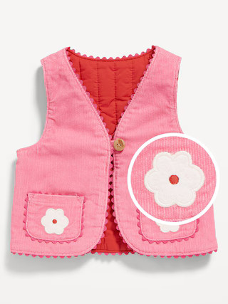 Embroidered Corduroy Vest for Baby | Old Navy (US)