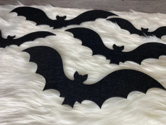 12 Pieces FELT Bats Halloween Decor Fast and Free Shipping | Etsy | Etsy (US)
