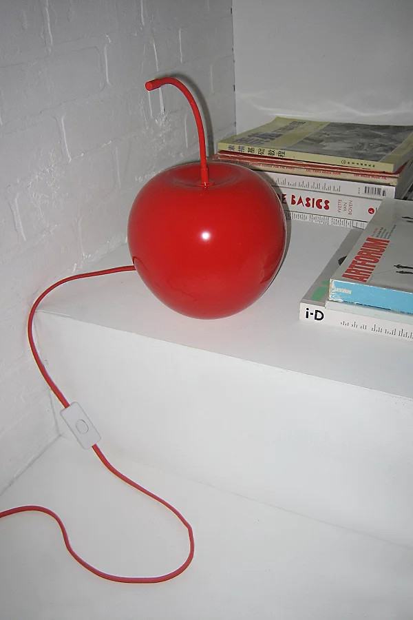 Cherry Table Lamp in Red at Urban Outfitters | Urban Outfitters (US and RoW)