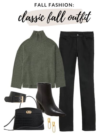 Classic fall outfit idea! This olive green mock neck sweater is perfect for fall!

#fallfashion #fallsweater #blackdenim 



#LTKstyletip #LTKfindsunder100 #LTKSeasonal