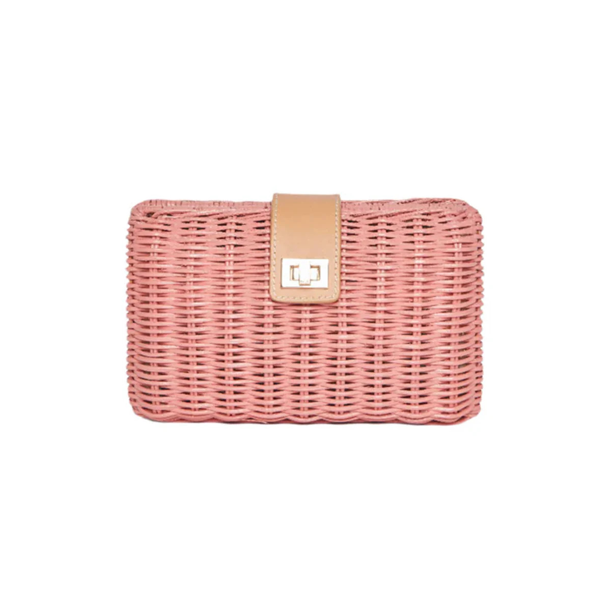 Lou Wicker Straw Clutch Bag | Over The Moon