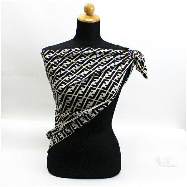 Authentic Fendi Silk Scarf Zucca Pattern Black x Beige FENDI Used A Rank |  | eBay | eBay US