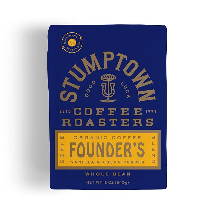 Stumptown Coffee Roasters, Founder's Blend - Organic Whole Bean Coffee - 12 Ounce Bag, Flavor Not... | Amazon (US)