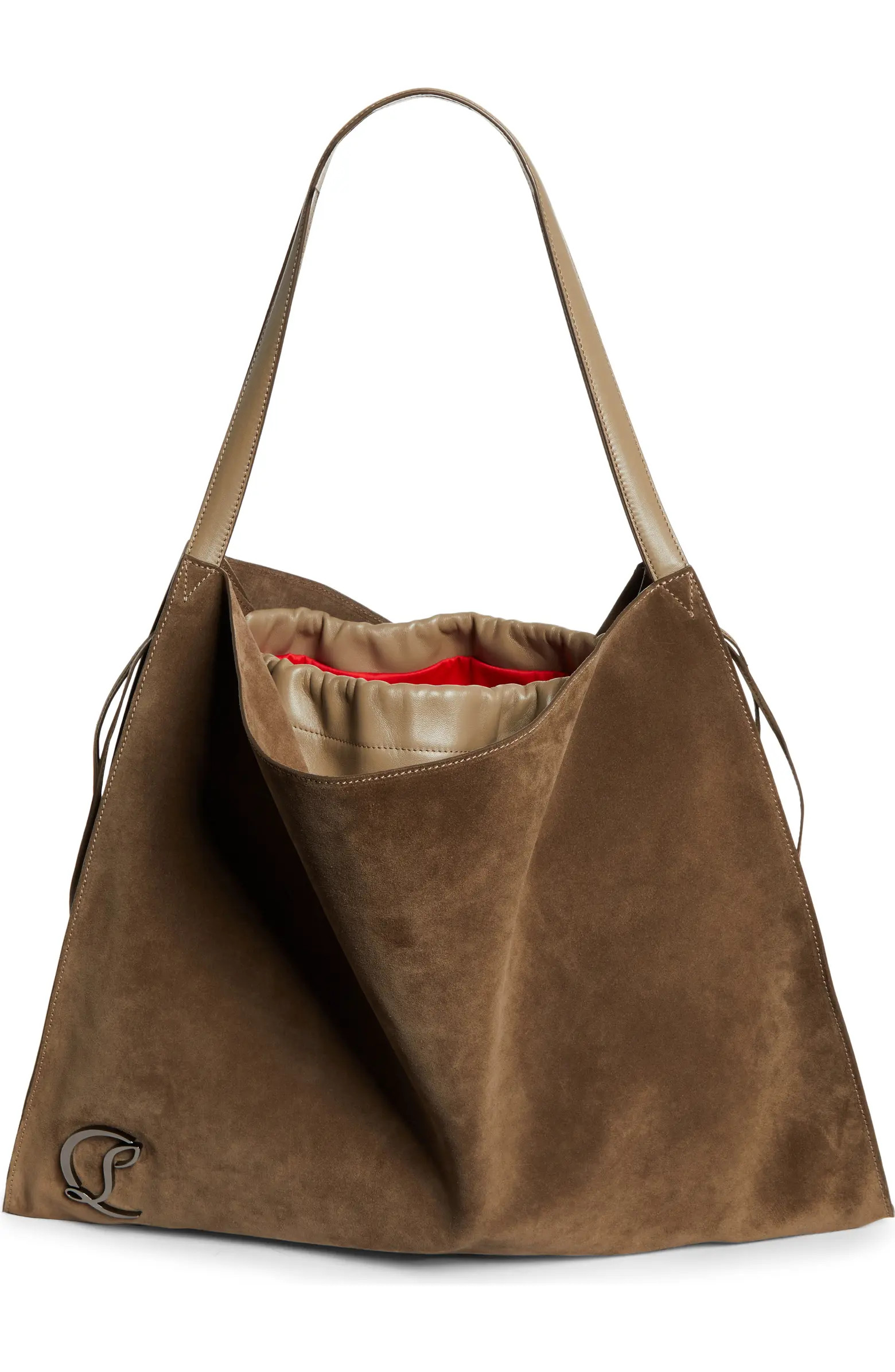 Christian Louboutin Le 54 Suede Drawstring Tote | Nordstrom | Nordstrom
