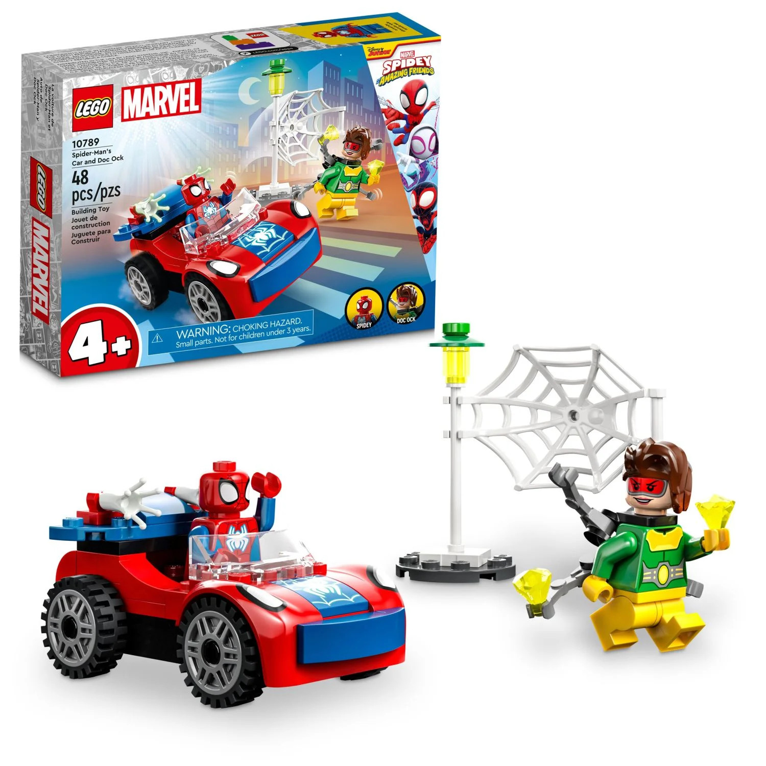 LEGO Marvel Spider-Man's Car and Doc Ock Set 10789, Spidey and His Amazing Friends Buildable Toy ... | Walmart (US)
