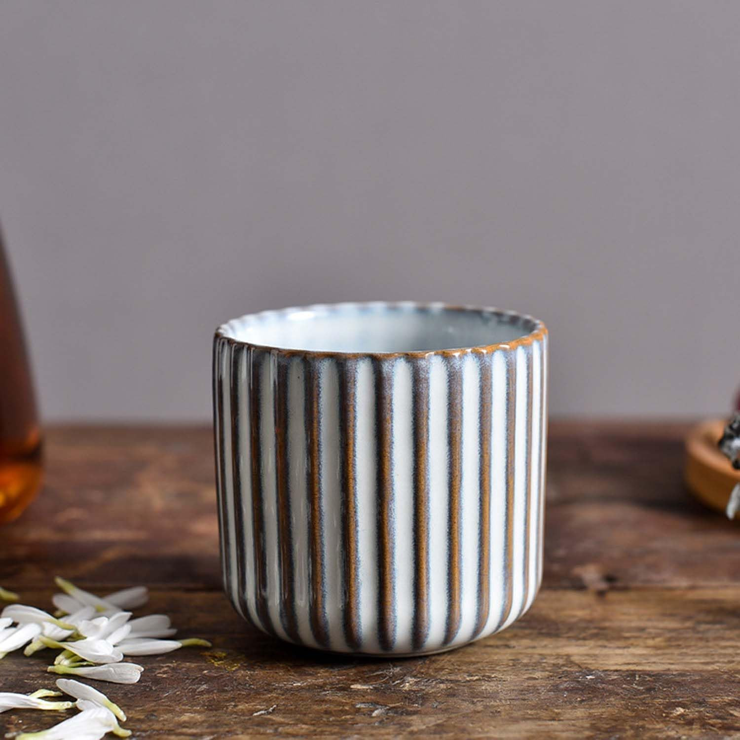 Japanese retro ceramic teacups, wine cups, water cups, restaurants, home offices white | Amazon (US)