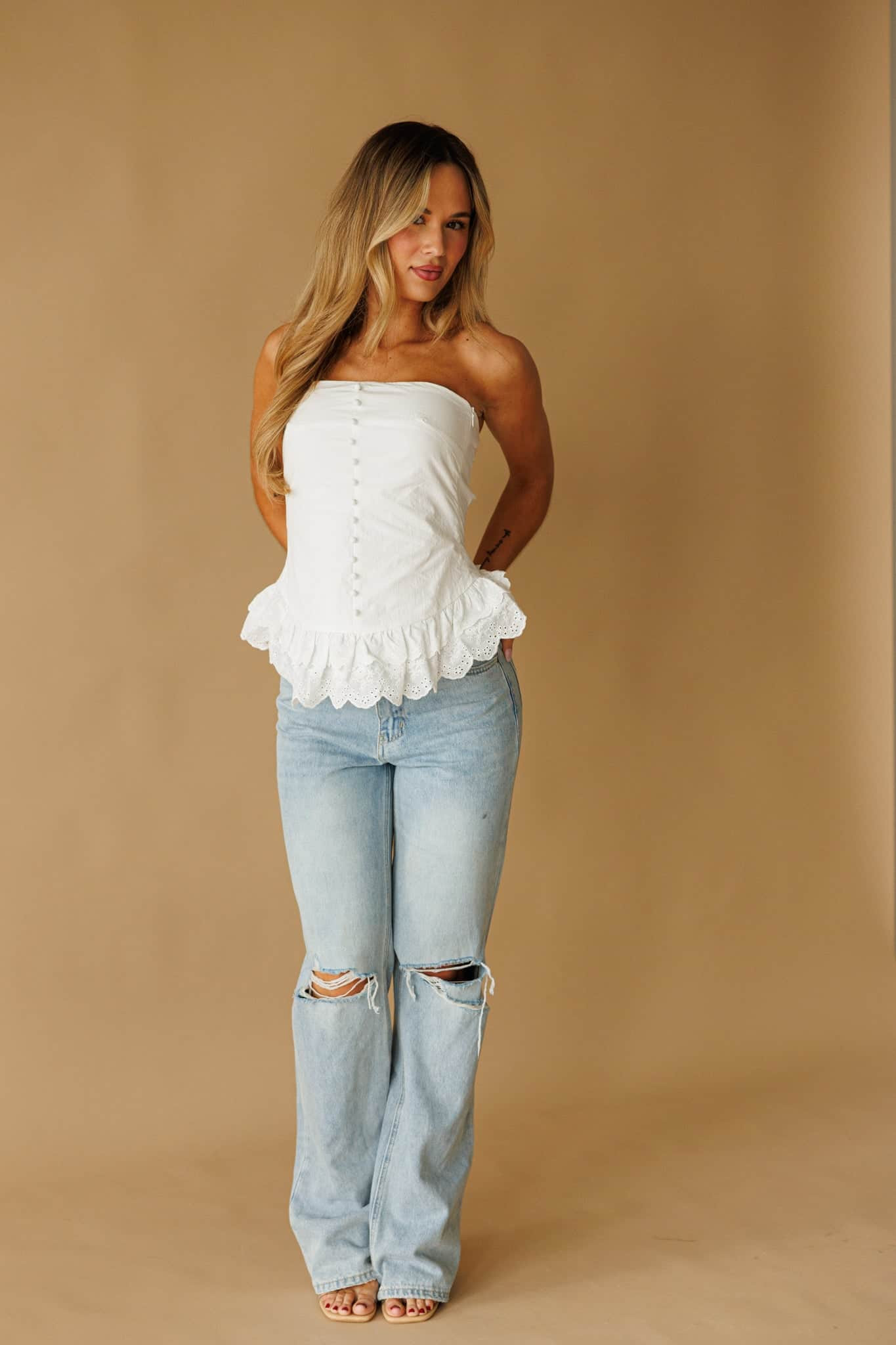 Little Charm Poplin Top | Lane 201 Boutique