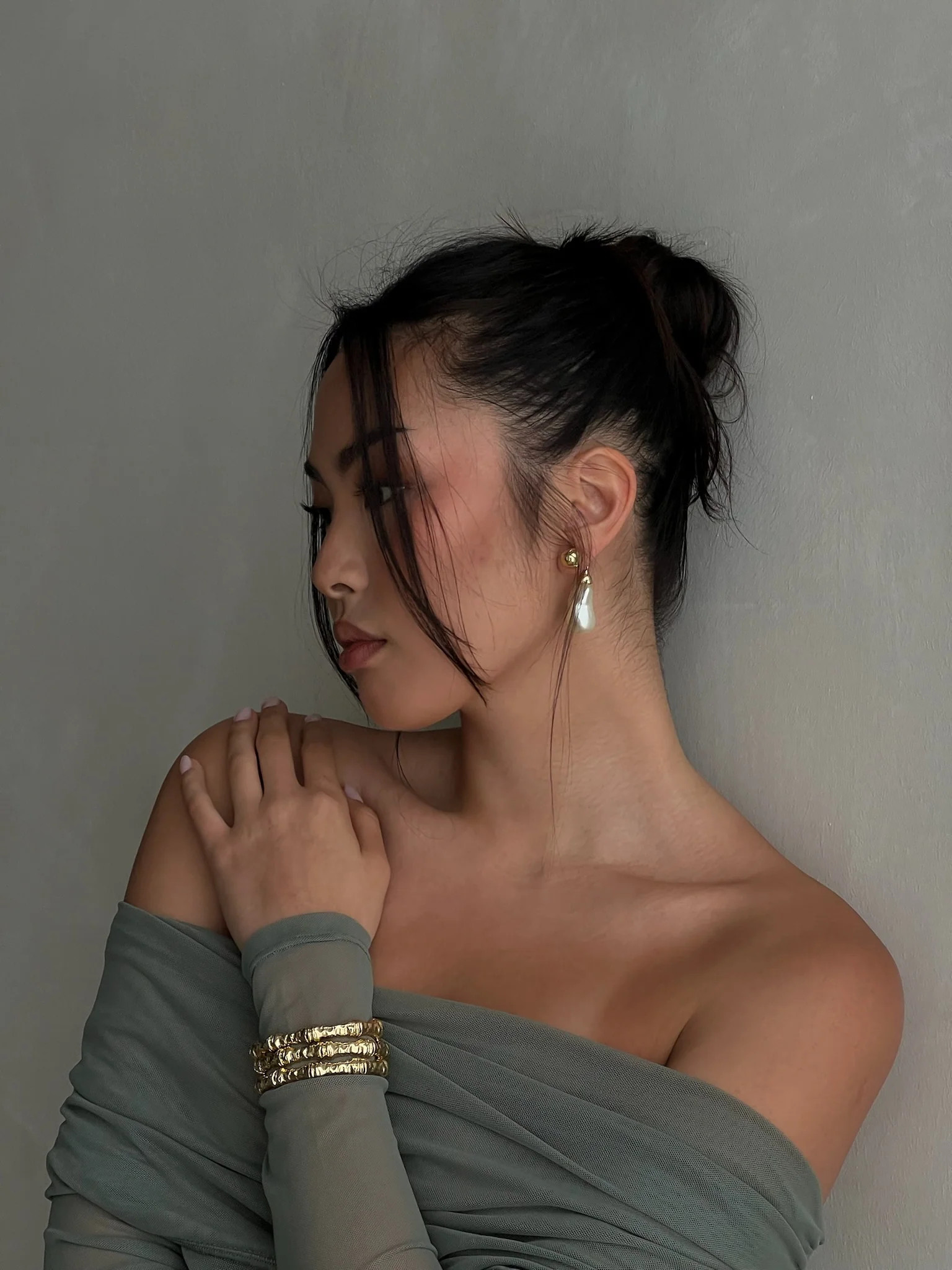 Hammered Bamboo Bangle | We Wore What