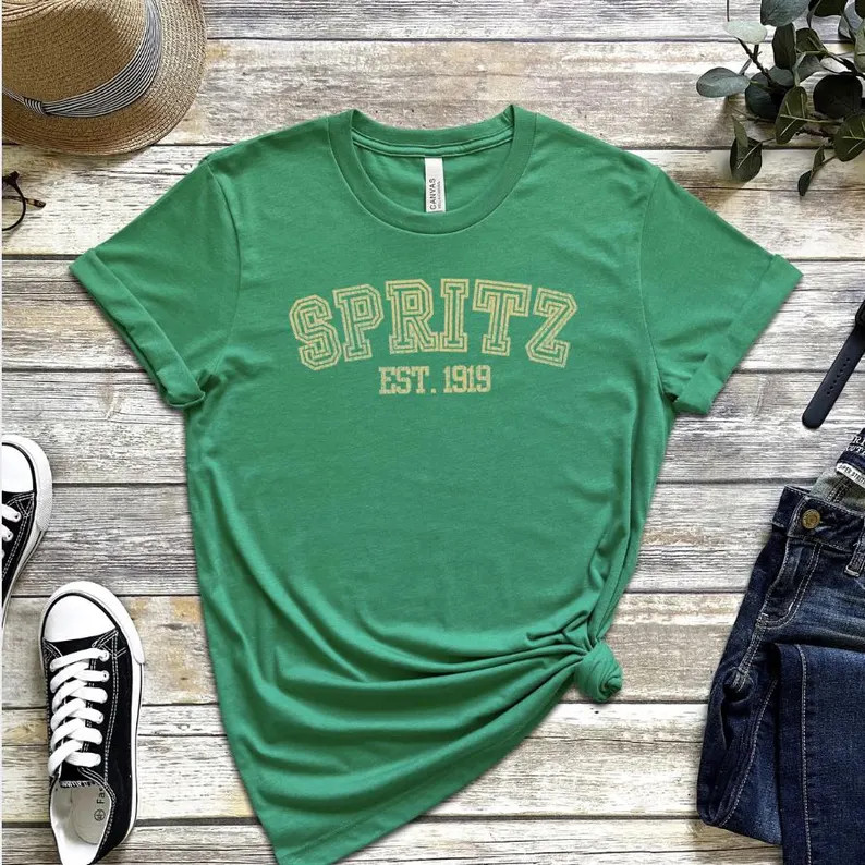 Spritz Cocktail - Aperol Spritz Inspired Vintage Athletic Tee | Etsy (US)