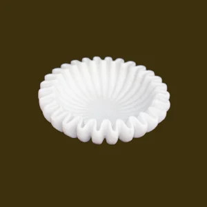 Decorative Marble Bowl Fruit Bowl Hand Carved Marble Ruffle - Etsy | Etsy (US)