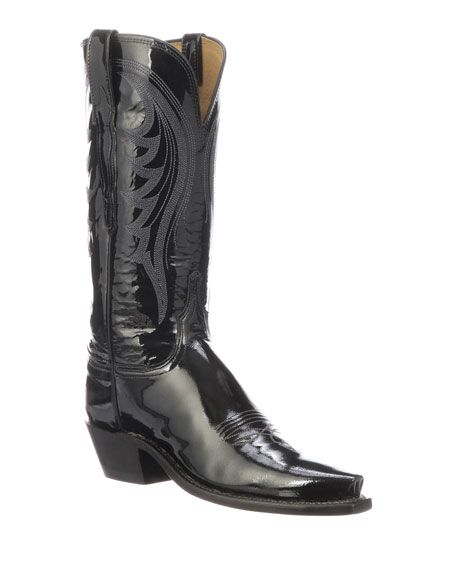 Lucchese Dee Shiny Western Knee Boots | Neiman Marcus