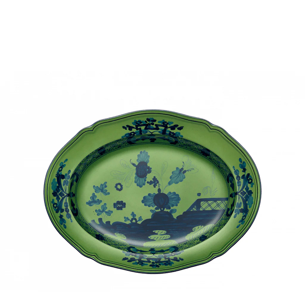 Malachite Oval Platter, Large | Blue Print