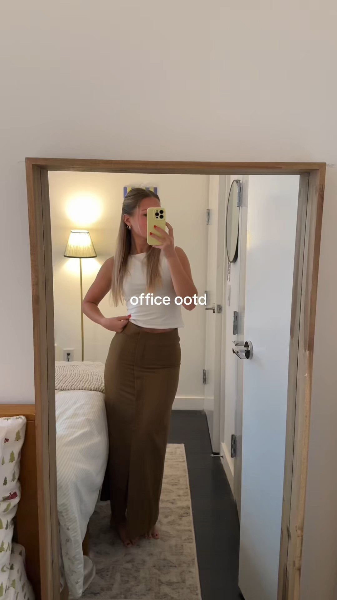 Office outfit for spring and summer!

Skirt- size XS
Flats - size 7 

 #LTKSeasonal #LTKFindsUnder100 #LTKWorkwear