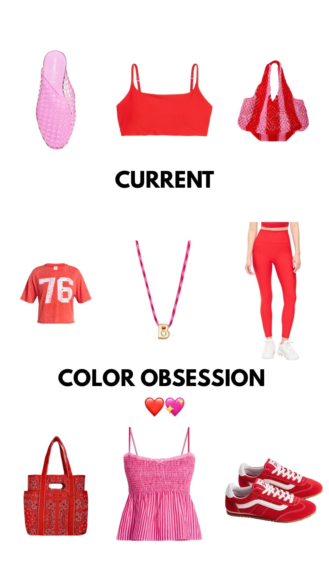 currently living in a red + pink world ❤️✨
sporty reds, bubblegum pinks, vintage vibes, checkerboard details, and all the fun accessories lately. linking the pieces inspiring this week’s outfits 🎀

#LTKOver40 #LTKootd #LTKSaleAlert