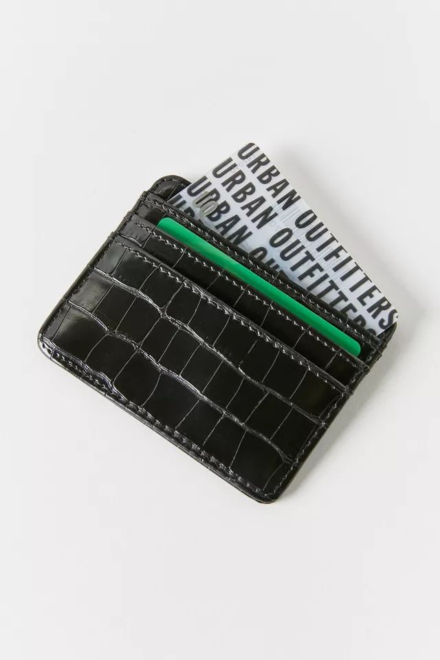 Billie Croc Cardholder | Urban Outfitters (US and RoW)