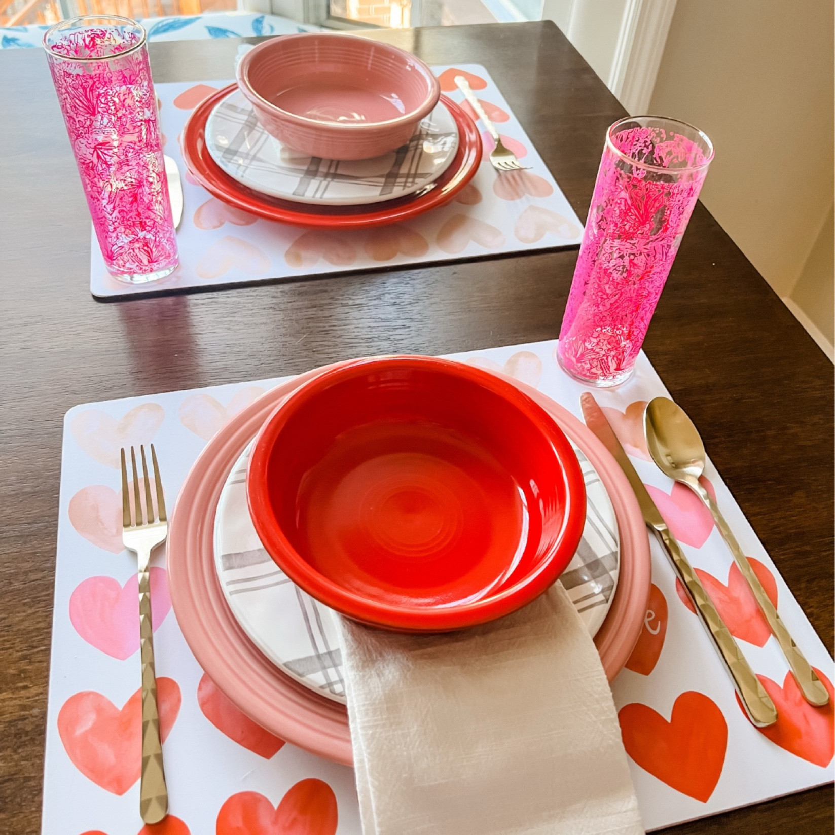 Valentine’s Day is right around the corner 💕 This is one of my favorite table settings to do! 😍 The placemats are from a few seasons ago, but I’ve linked adorable similar ones for you to shop! 
•
•
•
#kristieincarolina #liketkit #style #shopthepost 
#rewardstylebloggers #southern #potterybarn #mypotterybarn
#valentinesday #tablesetting #homedecor #target #targetfinds
Comment SHOP below to receive a DM with the link to shop this post on my LTK ⬇ https://liketk.it/412Qz #ltkseasonal

#LTKSeasonal #LTKHome #LTKFindsUnder100