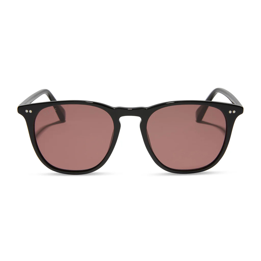 MAXWELL XL - BLACK + MAUVE + POLARIZED SUNGLASSES | DIFF Eyewear